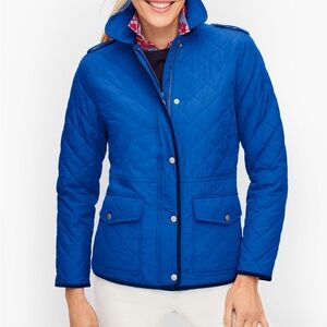Talbots Women's Quilted Blue Barn Jacket